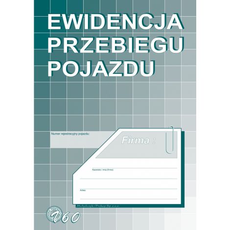 Druk MiP Ewidencja Przebiegu Pojazdu A5/16